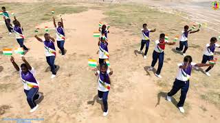 Sports Day 2023  Montfort School  Mass Drill Ariel View  Theresapuram [upl. by Notseh]