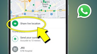 Whatsapp Se Live Location Kaise Bhejte Hain  Whatsapp Me Live Location Kaise Bheje [upl. by Tekcirk]