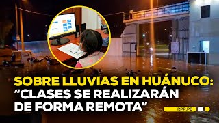 Huánuco cuatro colegios fueron afectados por lluvias torrenciales ROTATIVARPP  ENTREVISTA [upl. by Kendall560]