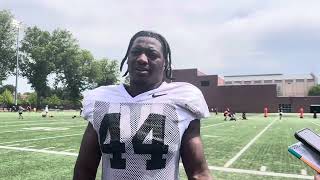 Fall Camp Day 4 LB Melvin Jordan [upl. by Ehrsam]