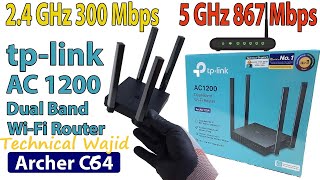 AC 1200 TPLink Archer C64 AC1200 WiFi Router  Unboxing and Configuration [upl. by Niddala812]