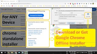 Google Chrome Offline Installer Latest 2020 Get  Download chrome offline Installer for ANY DEVICE [upl. by Anahoj]