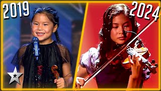 All Grown Up Adorable Young Violinist RETURNS to Got Talent [upl. by Oirrad]