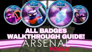 ALL BADGES WALKTHROUGH IN ROBLOX ARSENAL GAME EVENT [upl. by Zink]