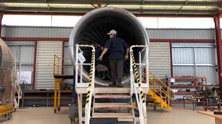 Fan Blades Rolls Royce RB211 Removal Inspection and Installation  Boeing 747 Engine [upl. by Ecnesse]