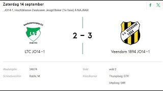 JO14 1 14 09 2024 Assen tegen Veendam1894 [upl. by Plossl]