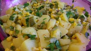 Kartoffelsalat ohne MayonnaiseTürkische RezeptePatates piyazi [upl. by Adiell322]