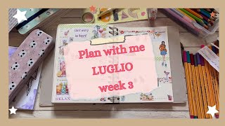 PLAN WITH ME  Luglio week 3 agenda kokonote  Tema cocktail amp drink [upl. by Sankey]