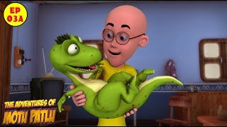 Motu Patlu  Baby Dinosaur  Best Cartoon For Kids [upl. by Solotsopa530]