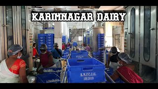 Karimnagar Dairy Milk Processing l Largest Milk Producing company  Karimnagar Dairy  Telangana [upl. by Kal984]