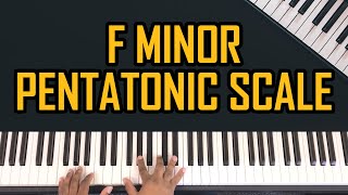 How To Play The F Minor Pentatonic Scale On Piano  Beginners Lesson  Tutorial [upl. by Ahsimak]