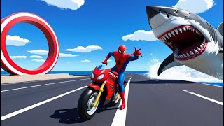 GTA 5 RAGDOLL SHOW SPIDERMAN VS COLOR MINIONS FALLS amp FAILS LIVE GTA V 67 gta shortsfeed [upl. by Ignacia]