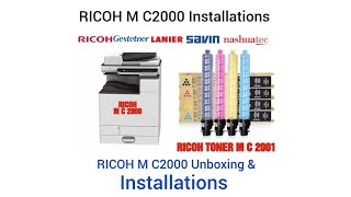 Ricoh M C2000 Unboxing। Ricoh M C2000 installations [upl. by Nylloc363]