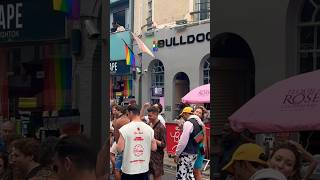 Brighton Gay Pride Street Party 🏳️‍🌈🎉 pridelove prideparty gayman brightonpride [upl. by Akaenahs]