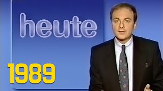 ZDF heute 1458 Uhr mit Elmar Bartel zum Herrhausen Attentat 30111989 [upl. by Yemirej678]