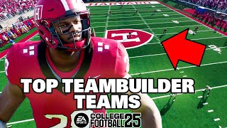 Top Teambuilder Real Teams For Download in College Football 25 [upl. by Tuddor]