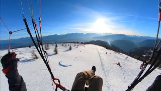 Winter paragliding at Gerlitzen  Uncut [upl. by Ulric]