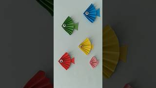 🐠Origami Fisch Fisch aus Papier faltenFische basteln shorts origami fisch papierfalten [upl. by Ellyn]