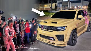 WIDEBODY TRACKHAWK TAKES OVER CAR MEET [upl. by Culhert579]