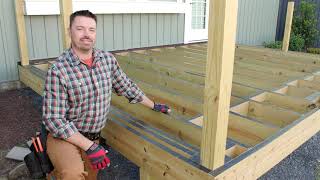 How to Build a 12x16 ft Deck with Trex amp Home Depot Part 1  DIY Decking [upl. by Adehsar184]