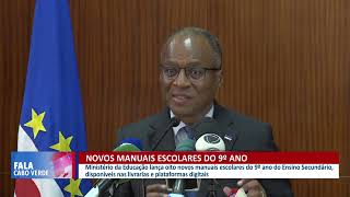 Novos manuais escolares do 9º ano  Fala Cabo Verde [upl. by Etennaej]