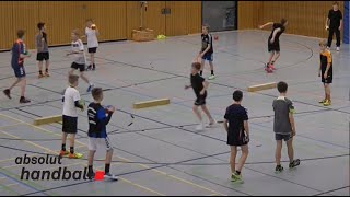 Handballtraining 1112 years Focus Defense [upl. by Lars]