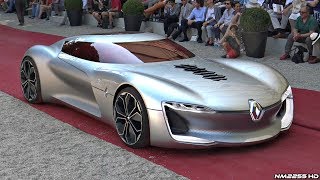 Renault Trezor Concept  Driving Overview Unique Features amp Loading Into a Truck [upl. by Ahsaekal]