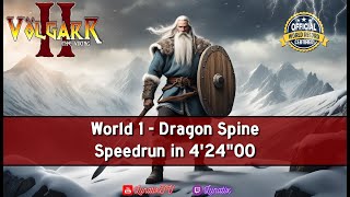 Volgarr the Viking II  Speedrun Old WR Level 1 424 [upl. by Harutak]