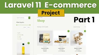 Laravel 11 ECommerce Project Part 1 [upl. by Nauqat]