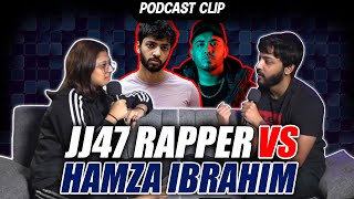 JJ47 Rapper Vs Hamza Ibrahim  Momina Munir  Momo Talks  Clip [upl. by Llehcor]