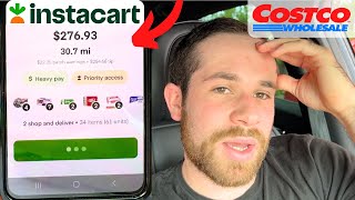 Instacart Shopper is BLESSED with a 276 Costco Order 2024 [upl. by Heddi610]