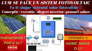 Sistem fotovoltaic DIY  cum se face  Ep2 [upl. by Nahgem]