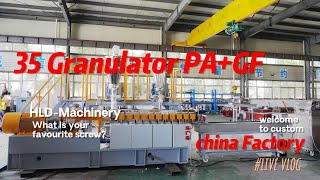 35 Granulator PAGF plastic granules production line [upl. by Retrak]