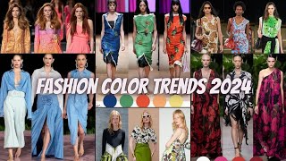 Fashion Color Trends 2024  SpringSummer 2024 Fashion Color Trends  Color Trends of 2024 [upl. by Aynosal]