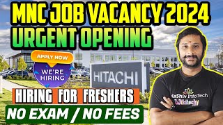 HITACHI Company Direct Recruitment 2024  latest job notification 2024  Today Job Vacancy in Tamil [upl. by Etakyram]