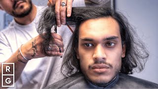 He Wanted a quotTextured FLOWquot Medium Length Haircut After Growing Hair For 16 Months [upl. by Ehrenberg]