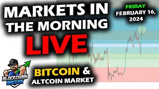 MARKETS in the MORNING 2162024 Bitcoin 52400 Altcoins Green with XRP PPI Data DXY 104 [upl. by Adiuqram]