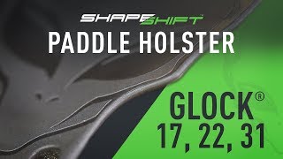 ShapeShift Glock 17 22 and 31 Paddle Holster  Alien Gear Holsters [upl. by Hachman]