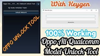 Oppo All Qualcomm Models Unlock Tool With KeyGen [upl. by Dusty]