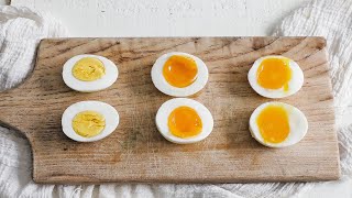 How to Make Perfect Boiled Eggs » Soft Boiled Medium Boiled and Hard Boiled Eggs [upl. by Hevak]