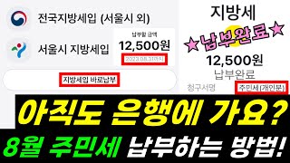 ★과태료 내기 전에 꼭 하세요★카카오톡으로 주민세 납부하는 방법😎납부기한은 8월까지 [upl. by Celie]