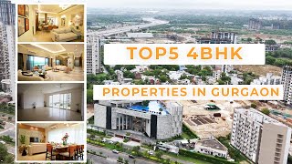 Gurgaon top 5 4BHK properties  Listing with asrealty [upl. by Tenay]