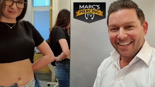 💉 Das PERFEKTE Bauchnabelpiercing 💉 Kann man über die Höhe diskutieren 💉 Marcs Piercing TV [upl. by Nahtanaoj]