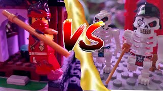 KAI VS SKELETONS  NINJAGO STOPMOTION [upl. by Enaz]