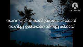 വയസ്സെന്ന കാലം വരുമെന്ന ചിന്ത songLyricsVAYASSENNA KALAM KARAOKE WITH LYRICS MAPPILA PATTU [upl. by Ryhpez888]