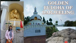 GOLDEN BUDDHA OF DARJEELING  Peace Pagoda  Japanese Temple 🏯  Tenzing Rock🧗‍♀️ [upl. by Aneret]