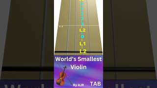 World’s Smallest Violin  Violin Tab shorts short music violin [upl. by Ivzt549]