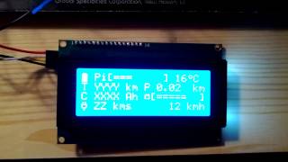 Ebike Computer Arduino with LCD 4x20 I2C 0x20 [upl. by Yenreit]