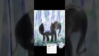 elephant drawing art diydigitalart checkitout fyptutorials with Hallie🐘 [upl. by Russian]