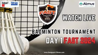 FLEETGUARDFILTRUM ATMUS SPORTS TOURNAMENT FAST 2024  BADMINTON  DAY 1 [upl. by Attelrak]